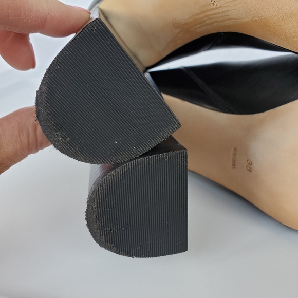 SOLD Alexander Wang Black Platform Anabela Bootie Sz 38 - Picture 10 of 16